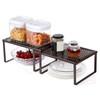 SONGMICS Cabinet Shelf Organizer, Stackable, Expandable, Set of 4 Metal