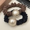 [VIISEN] Scrunchie Hair Elastic Stylish Hair Accessory Simple Cute Pearl