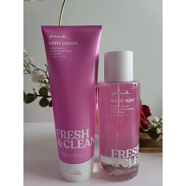 Victoria's Secret FRESH & CLEAN body Mist & Lotion Set 8.4 fl oz New