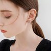 Cross Stud Earrings S925 Sterling Silver Black Cross Earrings Christian