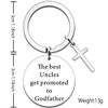 SDOFY Godfather Gifts Best Uncles Godfather Keyring Godfather Christening Gifts