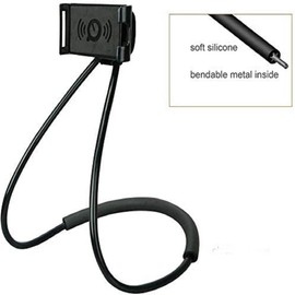 Moxamo Gooseneck Adjustable Stand, Universal Mobile Phone Holder, Lazy Neck 360° Holder for Phone and Office with Flexible Long Arm Multifunction Smartphone Holder (Black)