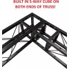 Cedarslink 1.5M (4.92 ft.) Square 120mmx120mm (4.7") Black Trussing Box