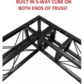 Cedarslink 1.5M (4.92 ft.) Square 120mmx120mm (4.7") Black Trussing Box Truss