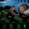 HZVRTN Cuddly Blanket Children's Unicorn/Dinosaur/Space Blanket, Cuddly Blanket Glow in