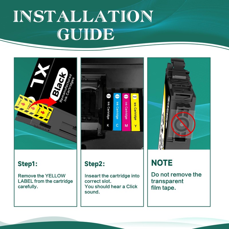Emojink Remanufactured for 802XL Ink Cartridges for Epson Printer