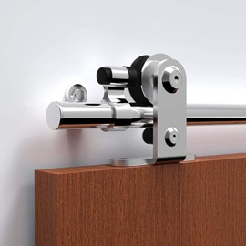 CCJH Sliding Barn Door Hardware Hangers Only 2pcs Stainless Steel No Track(T Shape)