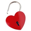HMF Mini Decorative Padlock with Key in Heart Shape |