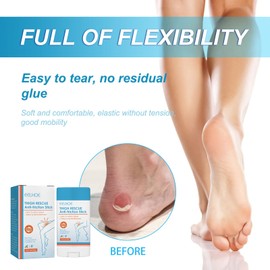 Anti Chafe Stick - Thigh Rescue Anti Friction Stick - Waterproof Running Chafe Stick - Anti Chafe Balm - Foot Blister Gel Stick for Heel, Lower Arm, Thigh Legs, Skin Protection