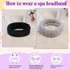 YGQQOY Spa Headband, Makeup Headband for Washing Face,Hair Bands Men,Black