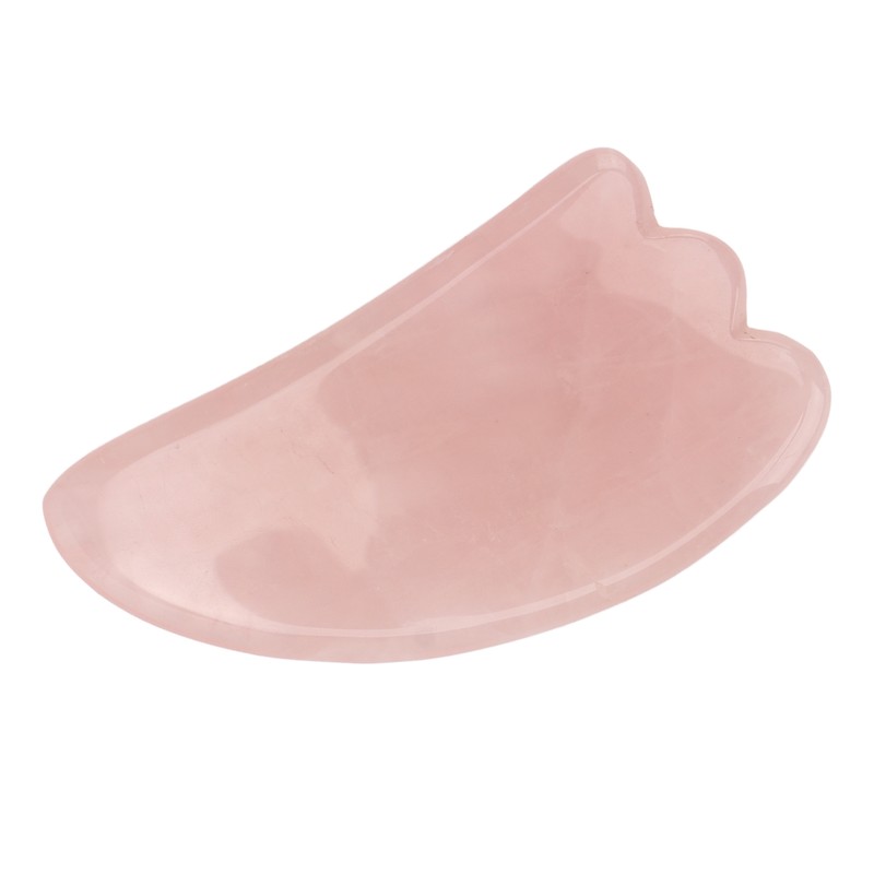 Scrapping Plate Pink Crystal Highly Polished Translucent Gua Sha Board