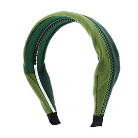 Motique Accessories Two Tone Zipper School Headband For Girls - Green