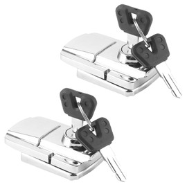 Motorcycle Boot Lock, Motorcycle Saddle Bags Boot Lock Key Kit Rear Boot Locks Set Locks Anti-Theft with 2 Keys (Pack of 2)