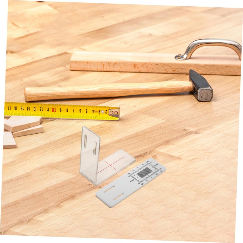 Mipcase Plastic Crack Gauge for Corners Corner Crack Monitoring Ruler