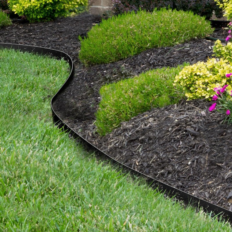 Worth Garden 10-Pack Galvanized Steel Landscape Lawn Edging - 4.5in