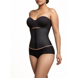 Squeem Perfectly Curvy Waist Cincher - Firming Shapewear for Women - Tummy Control Waist Trainer & Shaper - Endless Black/Size: X-Small