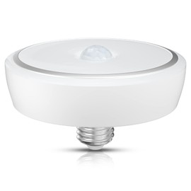 Bonlux PIR Motion Sensor LED Ceiling Light, 15W (150W Equivalent) E26 Medium Base Dusk to Dawn LED Ceiling Light Auto On/Off Night Light for Walkway Porch Garage Basement Patio, Daylight 6000K