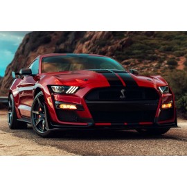 Ford Mustang Shelby GT500 in Red Poster 24x36 inch