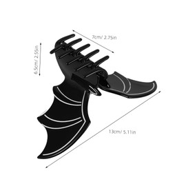 Healeved Womens Bat Hair Claw Clip Elegant Acetate Claw Clip for All Occasions Sturdy Design Non Damaging Grip Decorative and Bright Colors for Effortless Styling