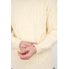 SAOL Irish Merino Wool Men Crew Neck Sweater (Natural, XXXL)