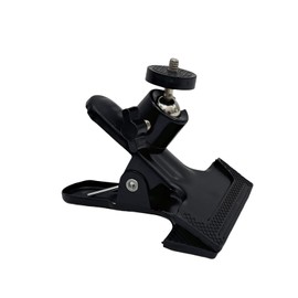 Universal Camera Clamp Mount with 360-Degree Swivel Head, 1/4 Inch Screw, Black (2 Pack)