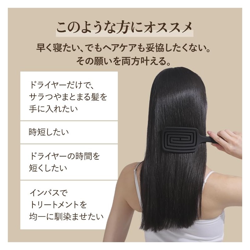 87saku Hanasaku Hair Brush, Quick Drying Brush, For Beautiful, Glossy,