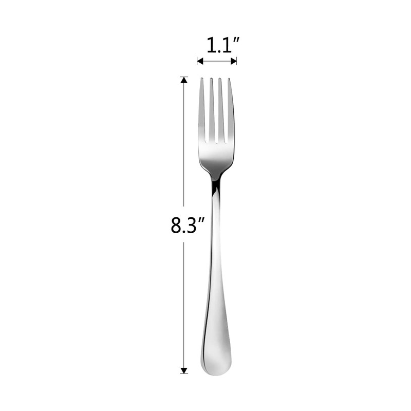 Dinner Forks,Stainless Steel Cutlery Fork Set,Pack of 12