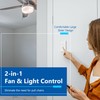 LIDER Combination Light Switch and 3-Speed Fan Control, Light and
