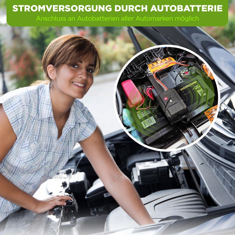 ISOTRONIC ISOTRONIC 3in1 Marderabwehr Blitz | mit Hochspannung, Blitzlichtfunktion, Hochfrequenz