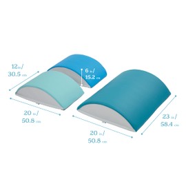 ECR4Kids SoftZone Colorful Log Climber Set, Balance Builders, Contemporary, 3-Piece