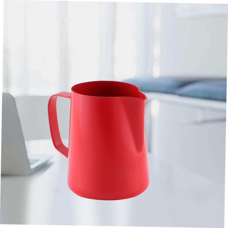 ULTECHNOVO Non Stick Stainless Steel Milk Pourer for Red Frothing