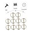 Vaguelly 10pcs Heavy Duty Lynch Pin Lock for Farm Tractors