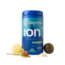 ION X Essential | 7 Electrolitos en Polvo para Hidratación Natural Diaria | Vitamina C | Miel en Polvo + Monk Fruit | Sin Cafeína | Sabor Limón | 500 