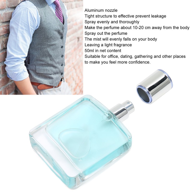 Male Perfume Aluminum Spray Head Light Fragrance Elegant Long Lasting