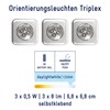 Mller-Licht Mller-Licht Triplex LED Druckleuchte Schranklicht Touch, selbstklebend, 3er Set