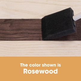 Furniture Clinic Wood Stain | Rosewood | Water Based | Fast Drying, Low Odor, & Non-Toxic | for Indoor & Outdoor Furniture and More | Multiple Finishes | (17oz / 500ml)