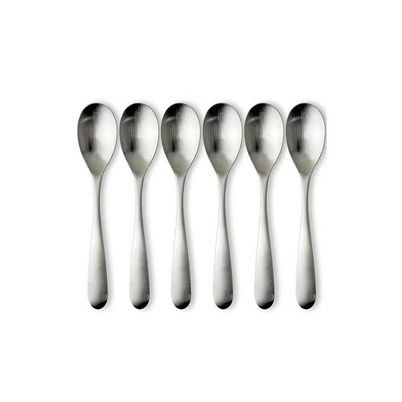 Nagao NT-5 Dinner Spoons, Set of 6, Stainless Steel, Made