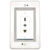 RiteAV in-Wall Cable Management Kit Recessed Outlet CAT6 Coax HDMI