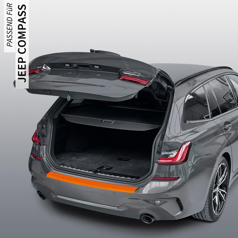 Lackschutzfolie24 - Boot Sill Protection Film - Silver Carbon Look