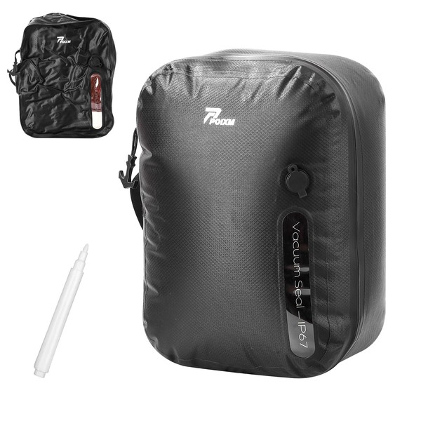 POIXM Vacuum Bags for Travel with Wireless Pump, 180° Open