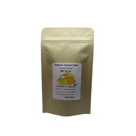 Lemon Peel - Dried Lemon Peel Cut from Nature Tea (8 oz)