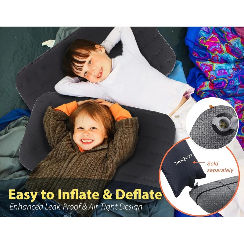 Trekology ALUFT Ultra: Large Inflatable Pillow for Camping - USA,