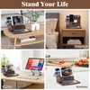 Wood Phone Docking Station Nightstand Organizer for Men Dad Son
