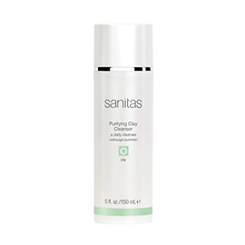 Sanitas Skincare Purifying Clay Cleanser, Detoxifying, Pore Perfecting Cleanser, Volcanic Clay, Tea Tree, Cleanser for Oily Skin, 5 Ounces