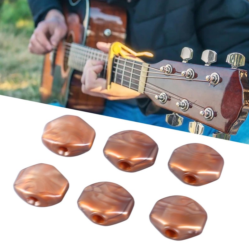 6Pcs Guitar Tuning Peg Guitar Machine Head Guitar Tuning Key