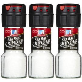 McCormick Sea Salt Grinder, 2.12 oz, 3 pk