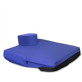 NYOrtho APEX CORE Pommel Gel-Foam Cushion 18" x 18" x 3" - Anti-Rotation Wheelchair Seat Cushion for Pressure Relief, Hip Alignment, Support Pad - Dual Density Core, Cooling Gel - Made in USA