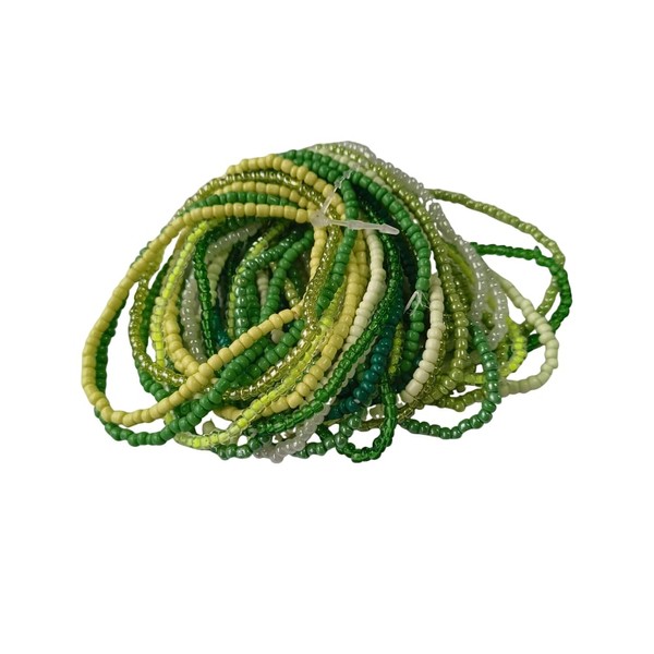 DATOA 17/30Pcs Bohemian Elastic Beaded Bracelet Colorful Stackable Multilayer Seed