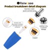 Rotating Turbo Nozzle Universal for Water Pressure Washer, Nozzle for