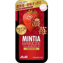 Asahi Group Foods Mintia Breeze Dark Strawberries, 30 Tablets x 8 Packs
